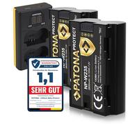 PATONA Set Dual LCD Cargador USB-C con batería 2X NP-W235 Protect, 2600mAh