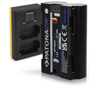 PATONA Set Dual LCD Cargador USB-C con batería NP-W235 Platinum, 2600mAh