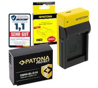 PATONA Slim Cargador con DMW-BLG10 Protect V1 Bateria, NTC Compatible con Panasonic Lumix DMC-GF5 DMC-GX7 DMC-LX100