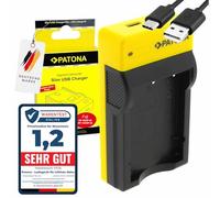 PATONA Slim Cargador con USB-C Input para NP-40 NP-60 NP-95 NP-120 Batería Compatible con Fujifilm FinePix F30 F31 X-S1 X30 X70 X100 X100S X100T Real 3D W1 Pentax D-Li8 Kodak Klic-5001