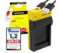 PATONA Slim Cargador para DMW-BLG10 / DMC-GF6 Baterías Compatible con Panasonic DC-TX2 DMC-GF6 DMC-GX7