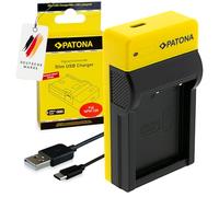 PATONA Slim Cargador para NP-W126S NP-W126 Batería Compatible con Fujifilm FinePix HS-30EXR HS-33EXR HS-50EXR X-T20 X-H1 XT1 XT3 XT100 XT200 X-PRO2 X-PRO3 XA3 XA5