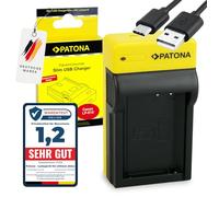 PATONA Slim USB-C Cargador para LP-E10 LPE10 LP E10 Baterías Compatible con Canon EOS 1100D 1200D 1300D 2000D 4000D Rebel T5 T6 Kiss X50 X70 X80 1D X Mark