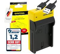 PATONA Slim USB-C Cargador para LP-E6NH LP-E6N LP-E6 Baterías Compatible con Canon EOS R7 R6II R5 7D 6D 5D Mark II III IV 60D 70D 80D 90D