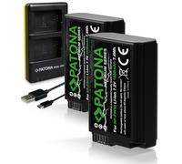 PATONA USB-C Cargador Doble con 2X NP-FW50 Premium Batería Compatible con Sony RX1R III DSC-RX1RM3 DSC-RX10 Mark II III IV Alpha A7 A7S A7R A7II A5000 A6000 A6300 A6400 A6500 NEX-3 NEX-5 NEX-6