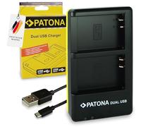 PATONA USB-C Cargador Doble para BLN-1 Batería Compatible con Olympus OMD OM-D E-M1 EM1 E-M5 EM5 E-M5 Mark II Pen E-P5 EP5 Pen F Stylus XZ-2 XZ2 PSBLN1 BLN1 BL-N1