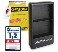 PATONA USB-C - Cargador doble para DMW-BLF19, BLF19E, DMW-BLK22 compatible con Panasonic Lumix DC-G9, S5II, GH6, GH5, GH5 II, MC-GH4, GH3