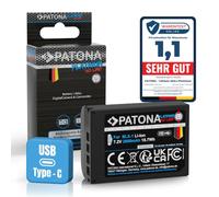 PATONA USB-C Platinum Batería para Olympus BLX-1 BLX1 2600mAh
