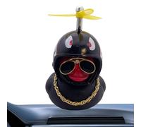 Patos de Coche para salpicadero - de Coche de Pato pequeño | Mini Pato de Goma para decoración de , DIY con Sombrero de hélice, Accesorios para Tablero, Accesorios para Motocicleta y bicicle