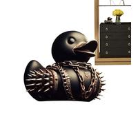 Patos de Coche para salpicadero, Escultura de Pato | Pato de la Roca de la Muerte, Estatua del Pato del Diablo Satán | Decoración Coleccionable de gabinete de Vino, estatuilla de Animal con