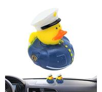 Patos de goma frescos,patos de goma armados | Juguetes de baño decorativos en forma de pato de goma | Pato uniforme recuerdo, regalos de fiesta para el día conmemorativo, fiesta de anuve