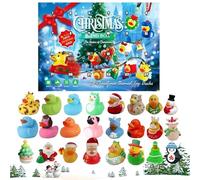 Patos de Navidad,Patos De Fiestas | 24 Piezas Caja De Regalo De Cuenta Regresiva para Boda Baby Shower