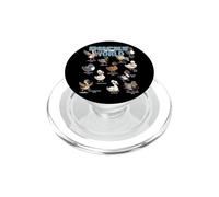 Patos del Mundo Razas Aves Acuáticas Amante De Los Animales Lindo Pato PopSockets PopGrip para MagSafe