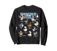Patos del Mundo Razas Aves Acuáticas Amante De Los Animales Lindo Pato Sudadera