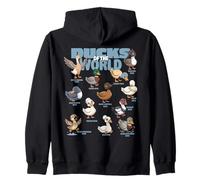 Patos del Mundo Razas Aves Acuáticas Amante De Los Animales Lindo Pato Sudadera con Capucha