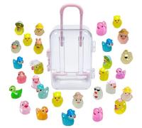 Patos en Miniatura 30 Pequeñas Figuras Decorativas de Juguete que Brillan