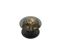 Patos Mallard Volando Bajo Cosecha Luna Vuelo PopSockets PopGrip Adhesivo