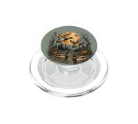 Patos Mallard Volando Bajo Cosecha Luna Vuelo PopSockets PopGrip para MagSafe