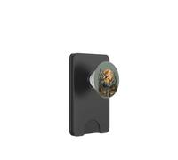 Patos Mallard Volando Bajo Cosecha Luna Vuelo PopSockets PopWallet para MagSafe
