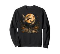 Patos Mallard Volando Bajo Cosecha Luna Vuelo Sudadera