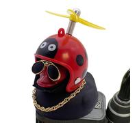 Patos para Coches, de Coche de Pato pequeño, de Pato para Coche, Accesorios para salpicadero, de Goma con Sombrero de hélice, Decoraciones para para Bicicleta doméstica
