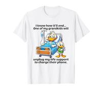 Patos, sé cómo va a terminar, uno de mis nietos se desconectará Camiseta
