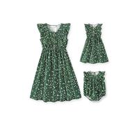 PatPat - Conjunto de vestidos para madre e hija, vestido de lunares con mangas flotantes para un atuendo perfecto en familia, vestidos de bebé - niñas/mujeres, 3-6 Meses