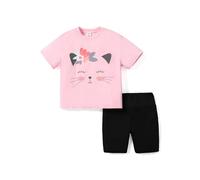 PATPAT Conjunto Niña Verano, Top Deportivo Niña + Camiseta Blanca Niña + Pantalones Cortos Niña- Ropa Niña - Conjunto Deportivo Niña - Short Niña 3-12 Años Regalos