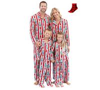 PATPAT Pijamas navideños Familiares: Conjunto de Pijamas navideños para Todos los Miembros de la Familia, Adecuado para Madre, Hija, Padre, Hijo, Pijamas para Mujeres y Hombres, Regalos para Parejas