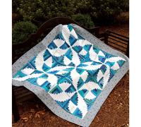 Patr?n de edred?n de caba?a de troncos con curvas Fly Away with Me, de Cut Loose Press y Natural Comforts Quilting