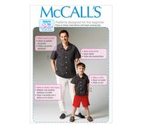 Patr n McCall MC6972 para camisa, pantalones cortos y pantalones para hombre y ni o (tallas 3-4, 5-6, 7-8), blanco