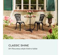 Patras Lux Mesa de bistró Trípode Mesa de mármol Ø: 57,5 cm Alto: 72 cm Blumfeldt