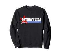 Patria Y Vida Cuba SOS Cuban Flag Free Cuba Libre Sudadera