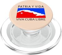 Patria Y Vida Flag Cuba Cuban Freedom Cuba Libre PopSockets PopGrip para MagSafe