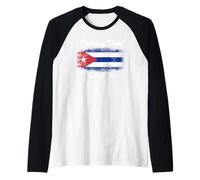 Patria y Vida SOS Bandera Cuba Libre Cuba Camiseta Manga Raglan