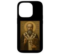 Patriarca ortodoxo St. Atanasio de Alejandría ícono Carcasa para iPhone 14 Pro
