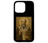 Patriarca ortodoxo St. Atanasio de Alejandría ícono Carcasa para iPhone 15 Pro MAX