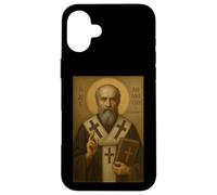Patriarca ortodoxo St. Atanasio de Alejandría ícono Carcasa para iPhone 16 Plus