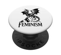 Patriarcado Feminismo Dragón PopSockets PopGrip Adhesivo