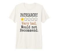 Patriarchy One Star Would Not Recommend Down with Patriarchy Camiseta Premium