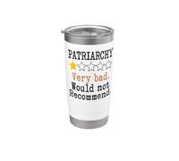 Patriarchy One Star Would Not Recommend Down With Patriarchy Vaso térmico de acero inoxidable de doble pared