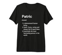 Patric Definición de Nombre Diccionario Divertido Camiseta Premium