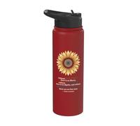 Patrice Lumumba Cita Dignidad Justicia Independencia Libertad Stainless Steel Insulated Water Bottle