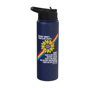 Patrice Lumumba Congo Dignidad Libertad Justicia Libertad Cita Stainless Steel Insulated Water Bottle