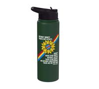 Patrice Lumumba Congo Dignidad Libertad Justicia Libertad Cita Stainless Steel Insulated Water Bottle