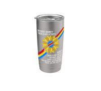 Patrice Lumumba Congo Dignidad Libertad Justicia Libertad Cita Vaso térmico de acero inoxidable de doble pared