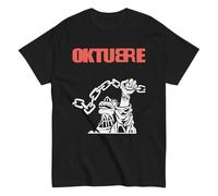 Patricio Rey y Sus Redonditos de Ricota, Argentina. Banda de Rock. Camiseta de Algodon 100%. Corte Unisex, Tallas de Adulto. CAM2518. (FR/ES, Letras, S, Regular, Regular, Negra)