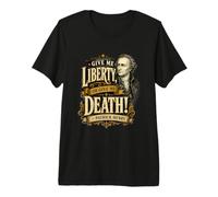 Patrick Henry Give Me Liberty or Death Cita histórica Camiseta Premium
