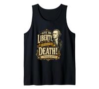 Patrick Henry Give Me Liberty or Death Cita histórica Camiseta sin Mangas