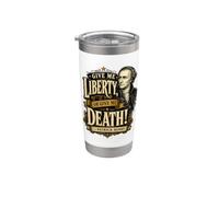 Patrick Henry Give Me Liberty or Death Cita histórica Vaso térmico de acero inoxidable de doble pared
